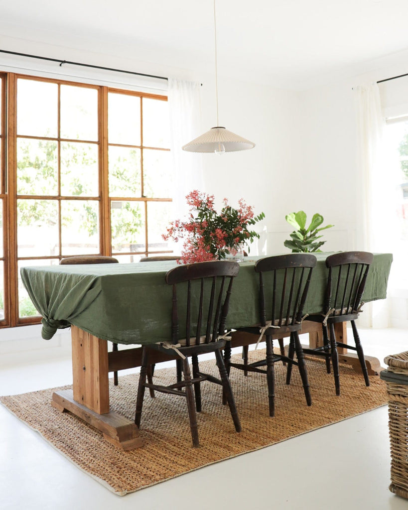 Indigo Natural Tan Braided Jute Rug