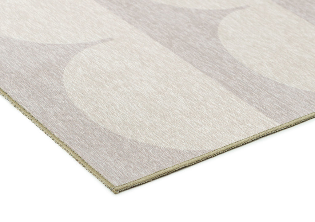 Isolde Beige and Light Grey Arch Stripe Indoor Outdoor Rug