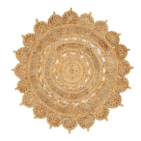 Jayde Natural Hand Woven Round Jute Rug