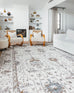 Jodhi Cream Blue And Tan Lustrous Traditional Rug