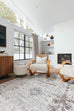Jodhi Cream Blue And Tan Lustrous Traditional Rug