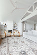 Jodhi Cream Blue And Tan Lustrous Traditional Rug
