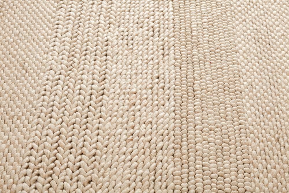Joline Caramel Beige Braided and Looped Rug