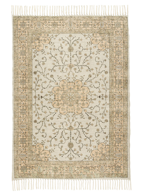 Josie Neutral Beige Boho Picnic Rug