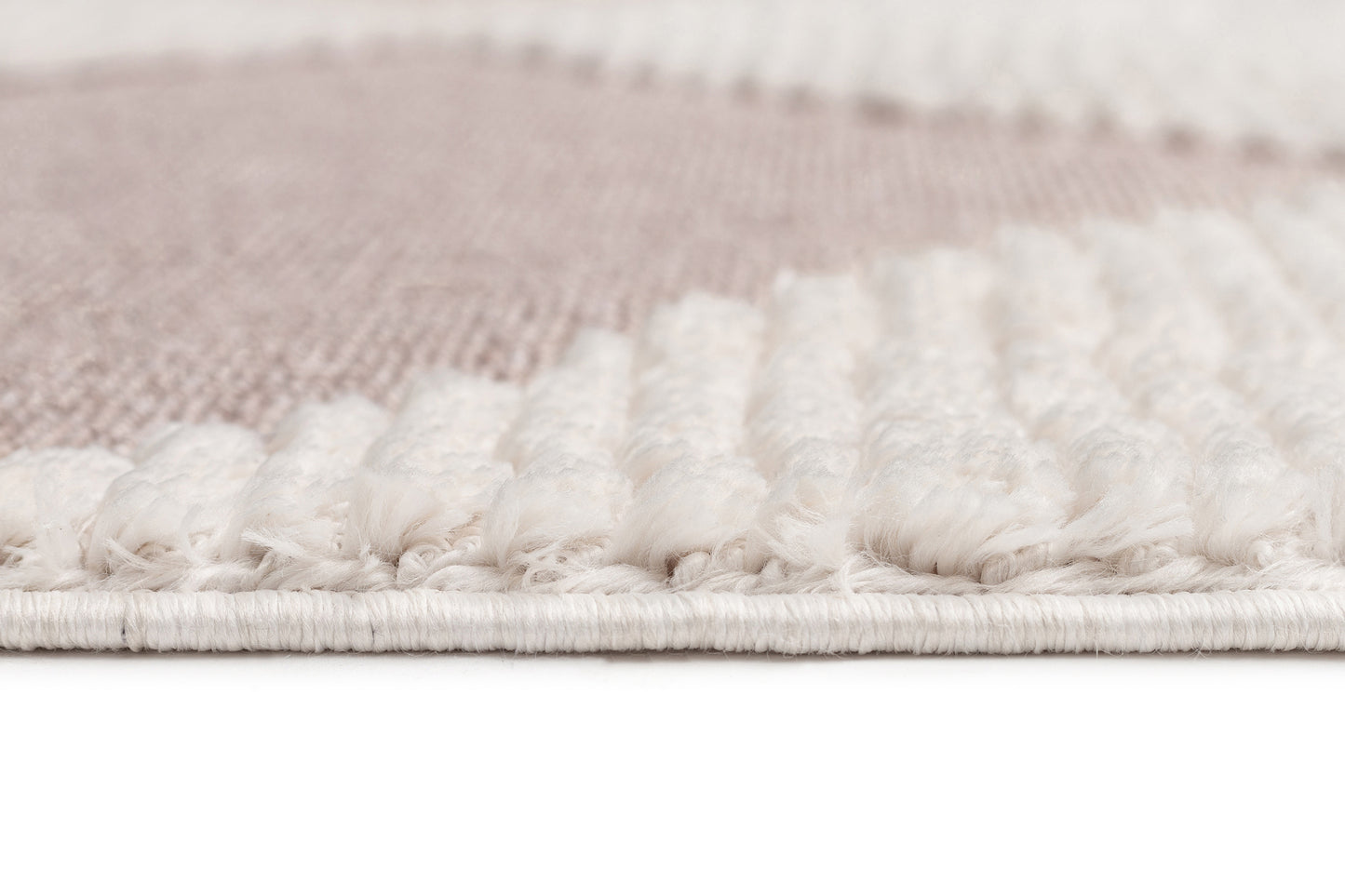 Kelsey Ivory and Beige Checkered Runner Rug