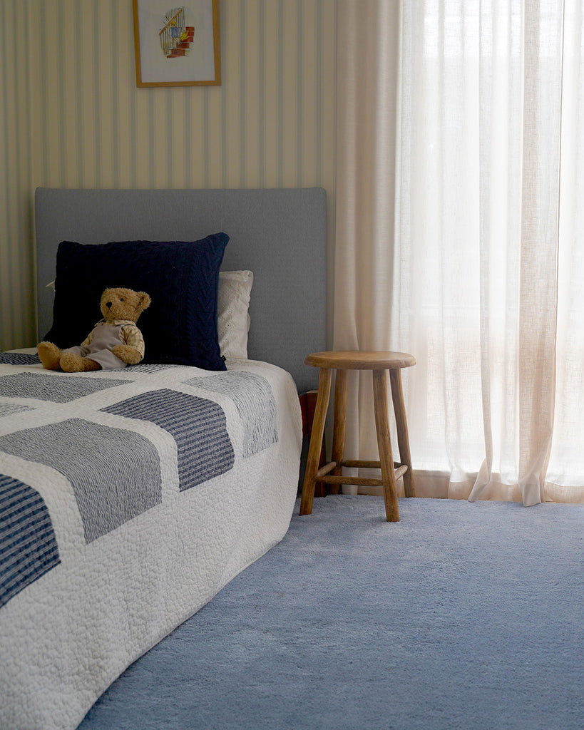 Kimi Soft Blue Shag Rug