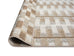 Krystal Brown and Ivory Geometric Flatweave Indoor Outdoor Rug