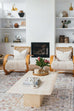 Livvie Blue and Orange Multi-Colour Distressed Rug