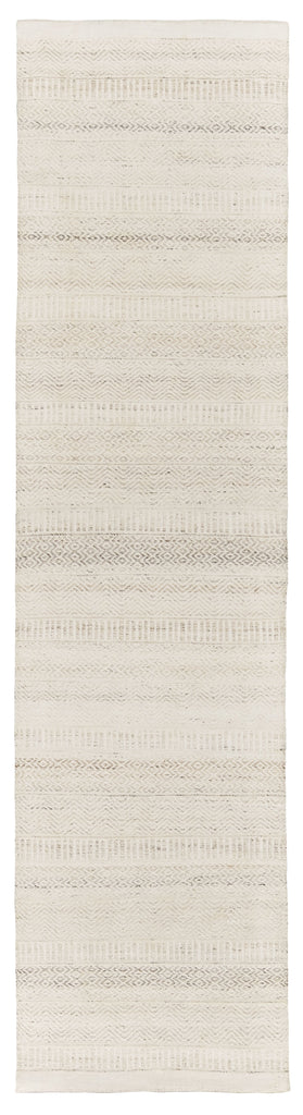 Lucinda Cream and Beige Indoor Outdoor PET Runner Rug