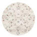 Luna Blue and Pink Floral Round Rug