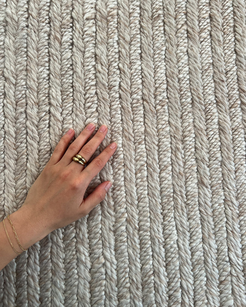 Mabel Cream and Beige Braided Rug
