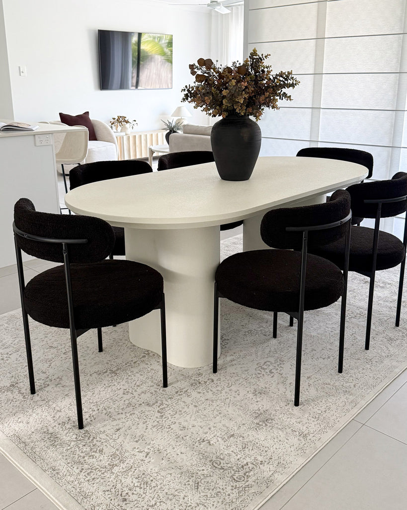 Madison Ivory And Grey Traditional Distressed Rug