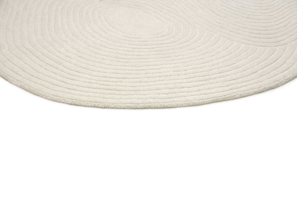 Nafiya Cream Modern Hand-Tufted Wool Rug