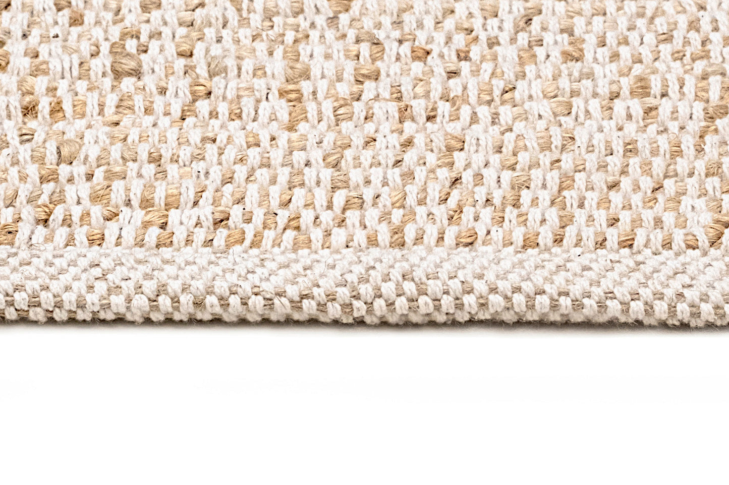 Naveya Natural Flatweave Jute and Cotton Rug