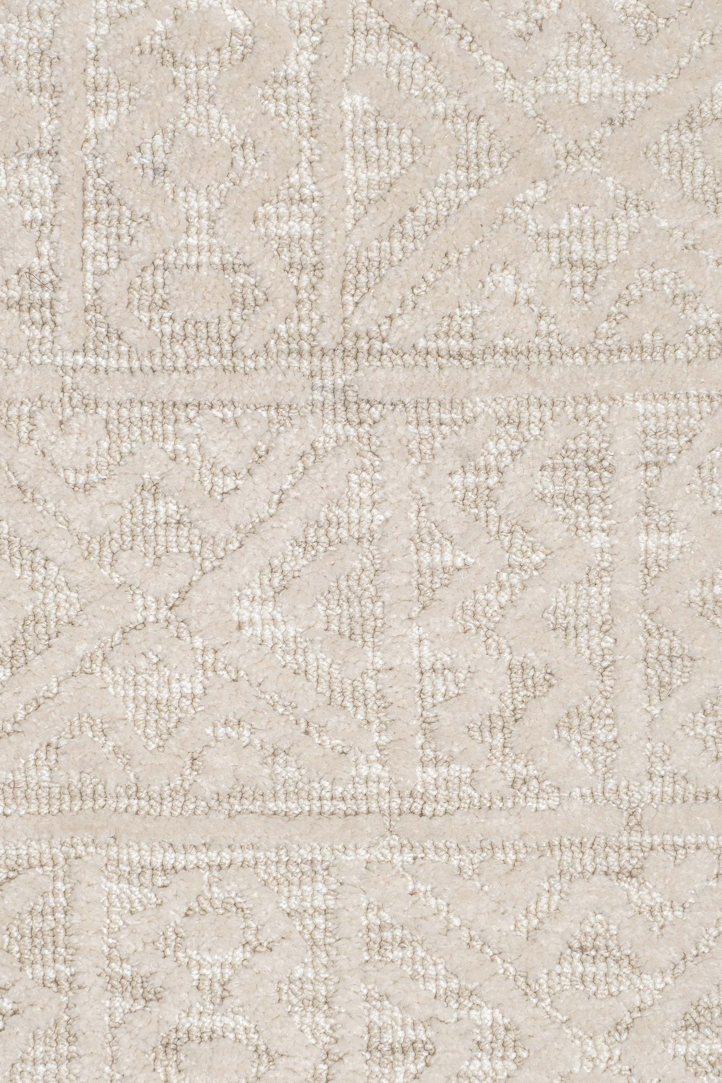 Neewa Beige and Ivory Tribal Transitional Rug