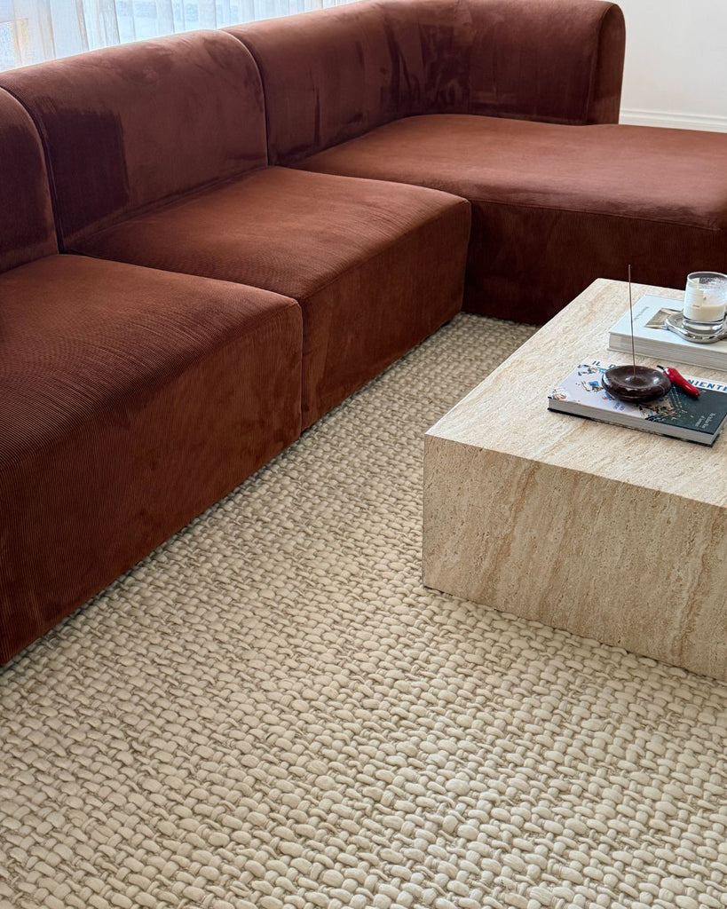 Nicar Ivory Handwoven Jute and Wool Rug