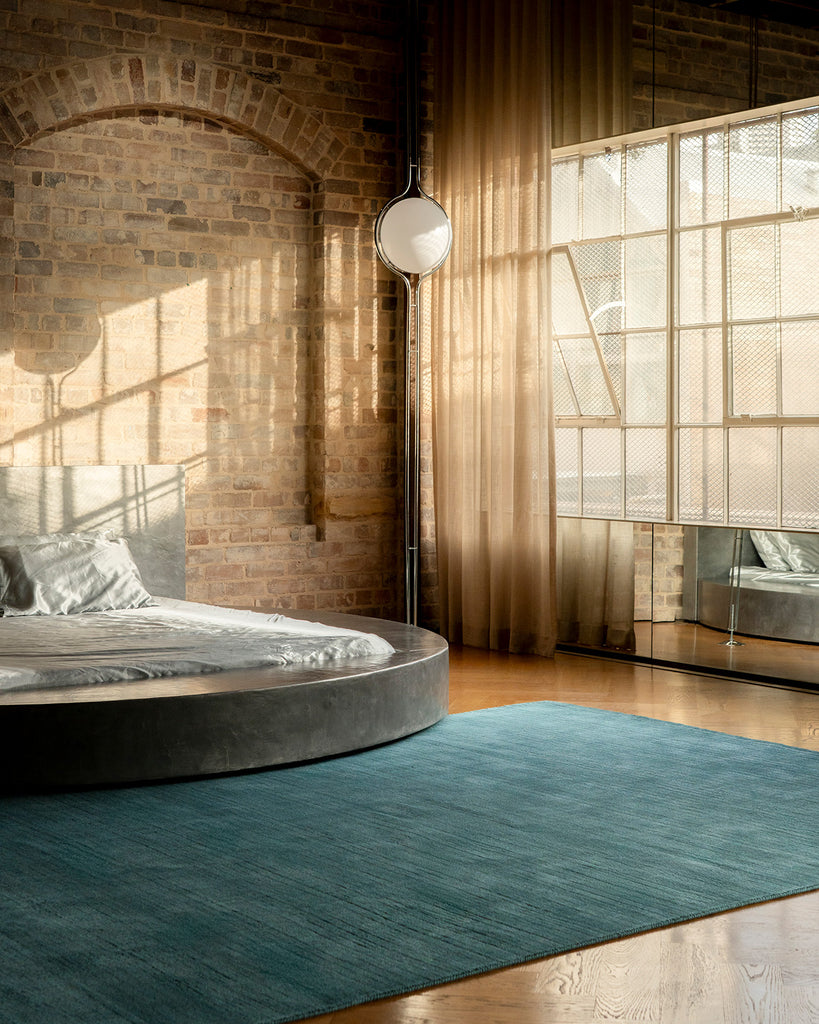 Nico Turquoise Handwoven Rug