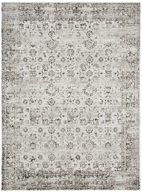 Nousha Black and White Transitional Rug
