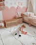 Nyla Cream and Gold Tribal Shag Rug