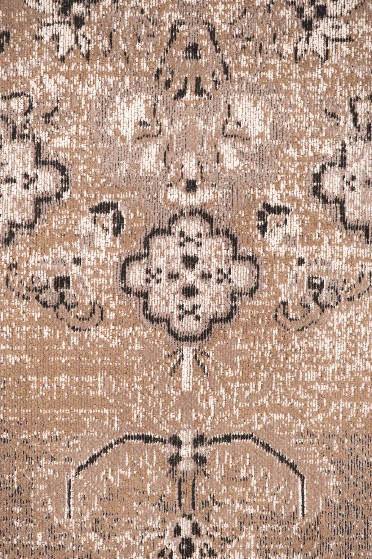Olive Caramel Brown Traditional Medallion Rug