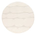 Omaira Ivory Textured Wool Round Rug