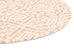Paloma Peach and Ivory Tribal Patterned Round Rug