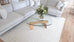 Penelope Ivory Cream Textured Rainbow Rug