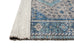 Ranya Blue and Grey Floral Distressed Rug
