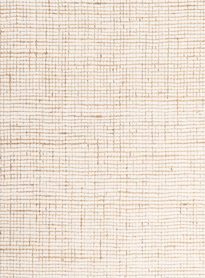 Reema Ivory Cream Jute and Wool Textured Rug