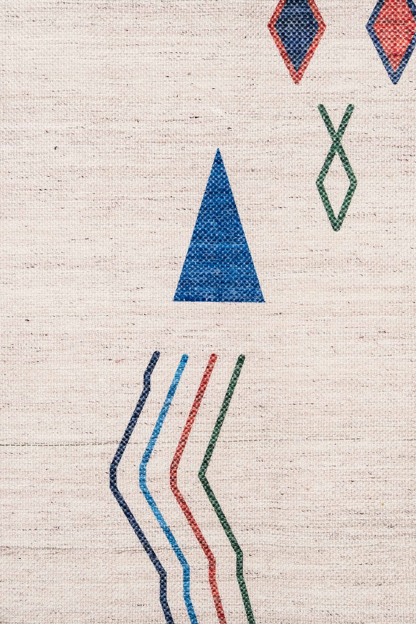 Remi Ivory Multi-Colour Abstract Tribal Indoor Outdoor Rug