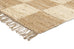 Riley Natural and Bleached Checkered Jute Runner Rug