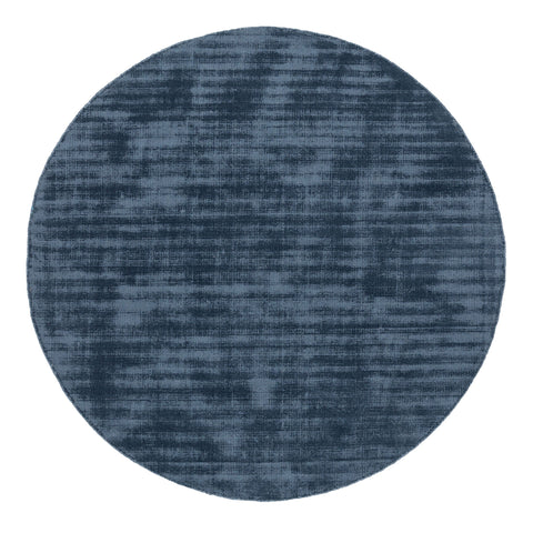 Rooney Navy Handwoven Round Rug