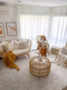 Sadiya Ivory and Grey Distressed Tribal Rug