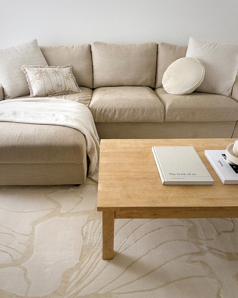 Safiya Neutral Abstract Rug