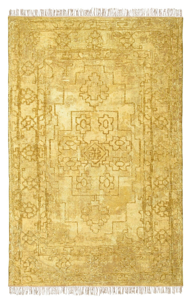Sariah Yellow Distressed Rug