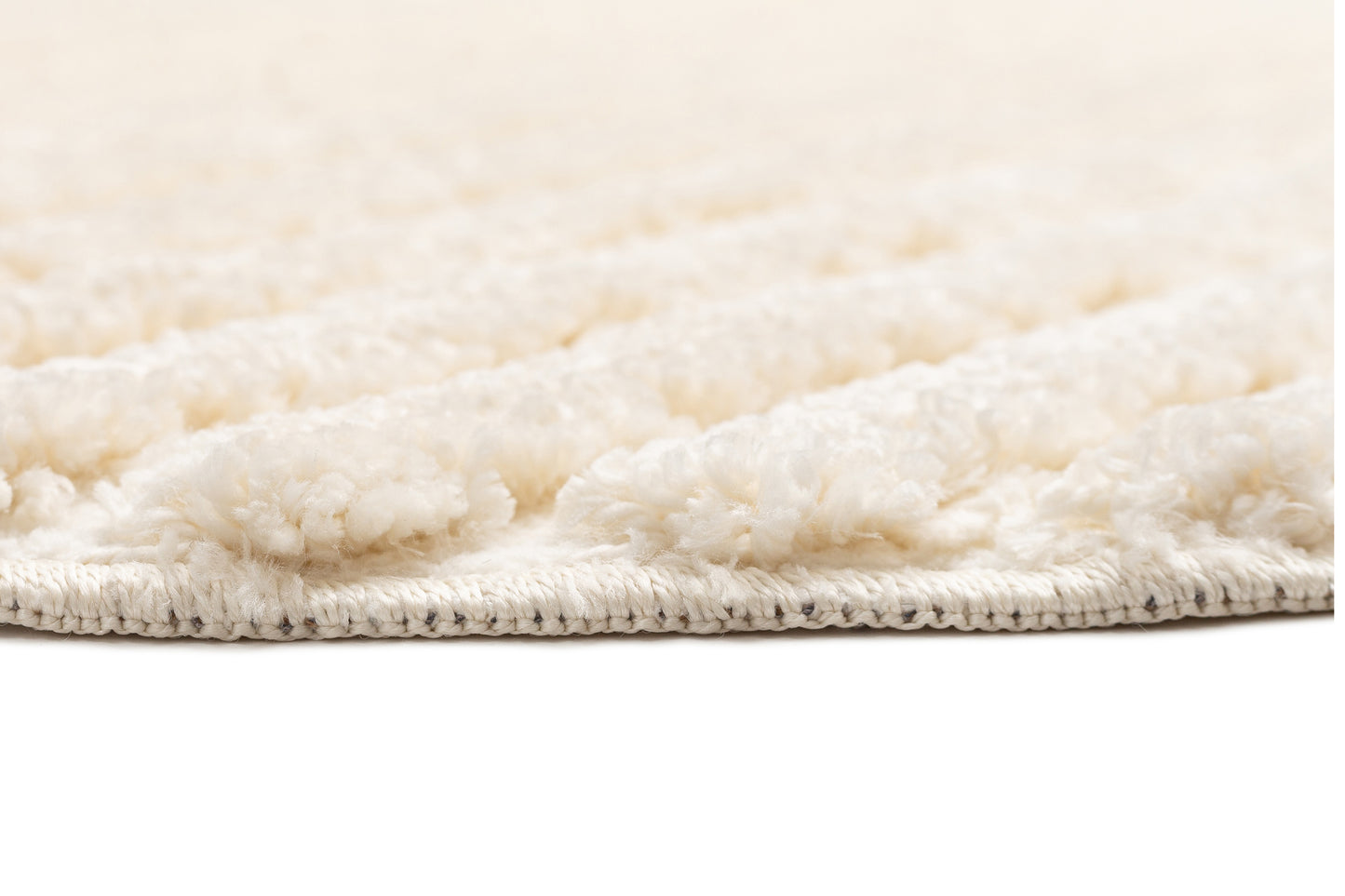 Senna Ivory Striped Round Rug