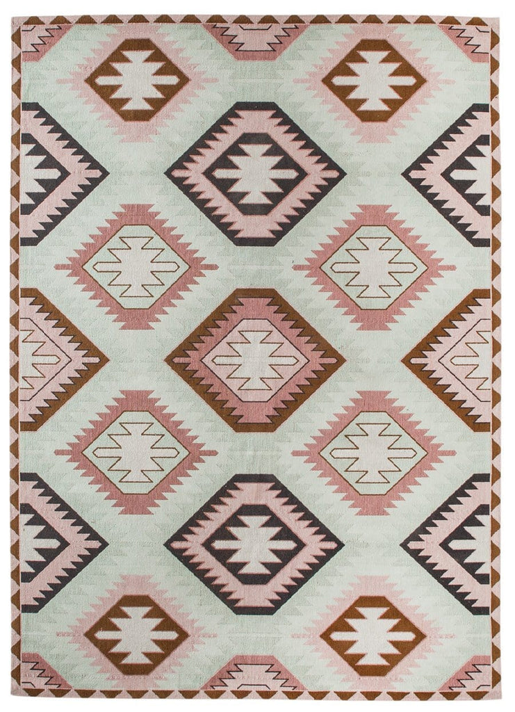 Suzie Pink and Green Rug