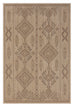Takha Brown and Beige Tribal Flatweave Indoor Outdoor Rug