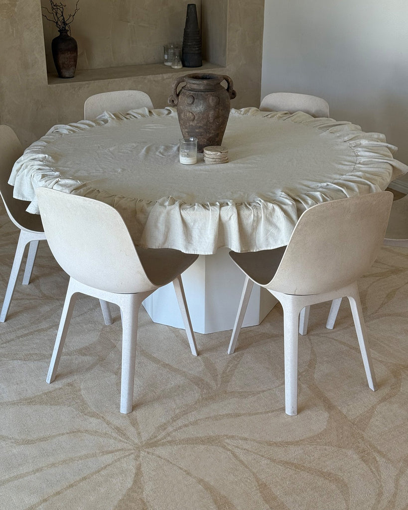 Talari Warm Yellow Botanical Washable Rug