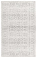 Tatiana Ivory and Grey Textured Tribal Rug