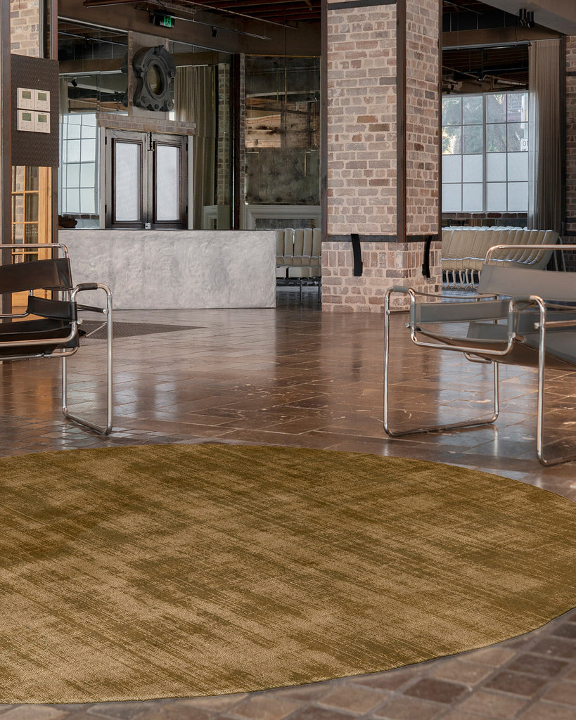 Tatum Caramel Handwoven Round Rug