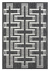 Teyona Charcoal and Ivory Tribal Flatweave Indoor Outdoor Rug