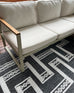 Teyona Charcoal and Ivory Tribal Flatweave Indoor Outdoor Rug