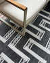 Teyona Charcoal and Ivory Tribal Flatweave Indoor Outdoor Rug