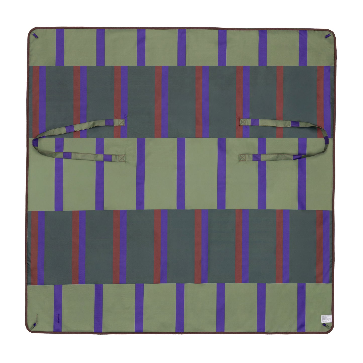 Varda Olive Navy and Oxblood Beach Mat