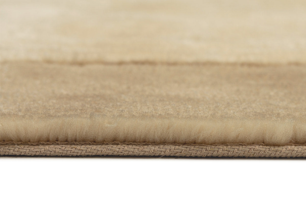 Verity Beige Bordered Shag Rug