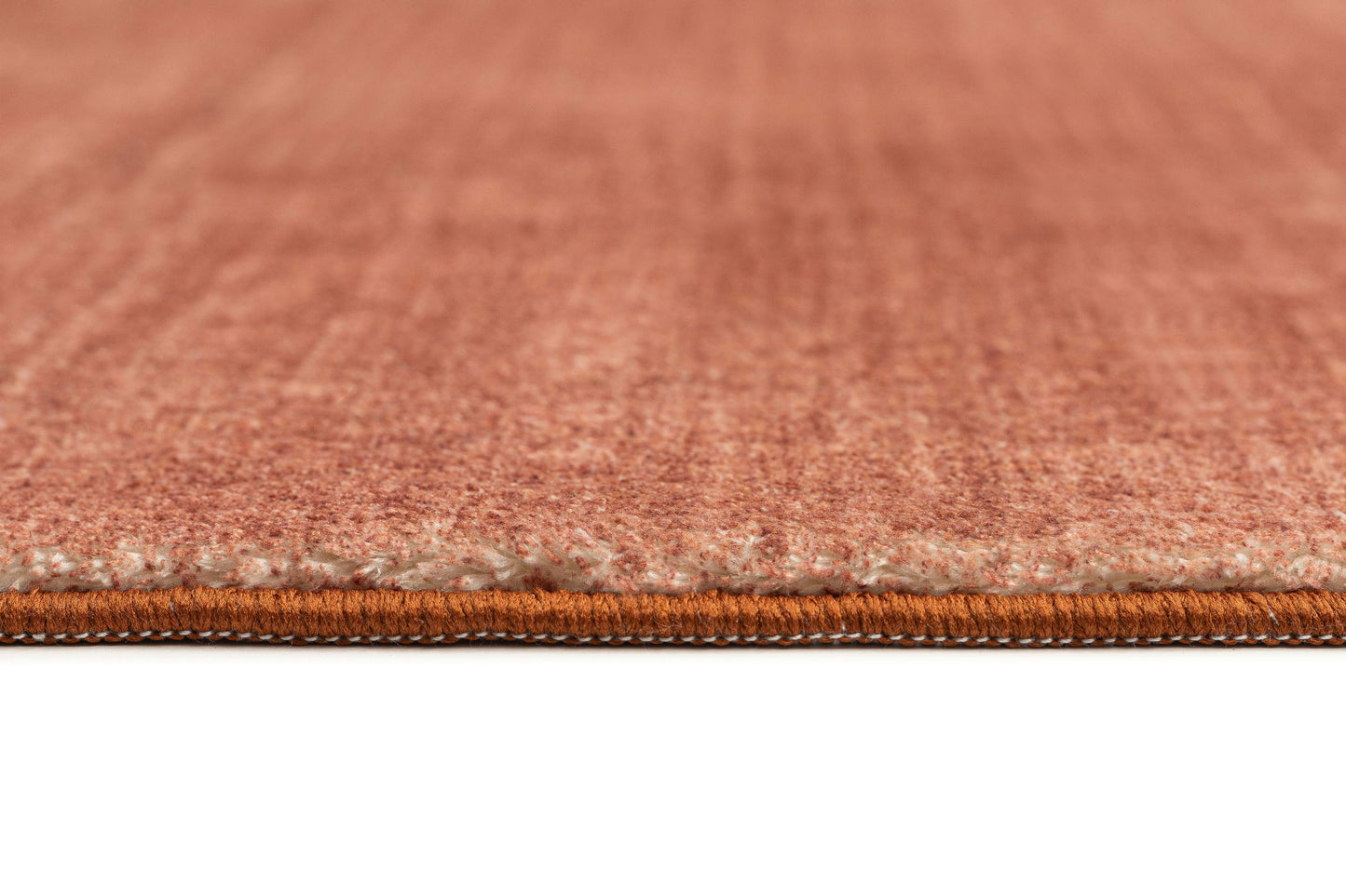 Yves Terracotta Sunset Minimal Washable Rug