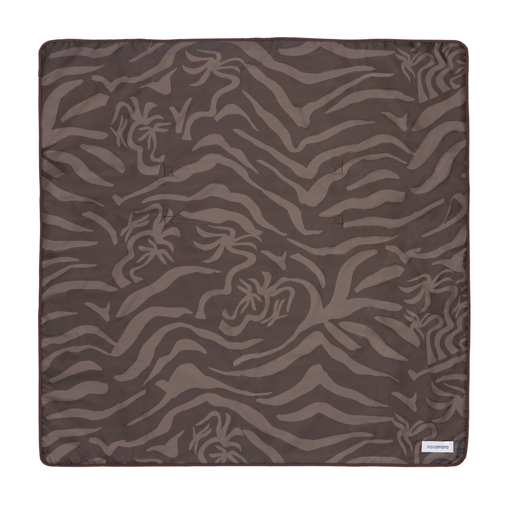 Zama Tonal Chocolate Beach Mat