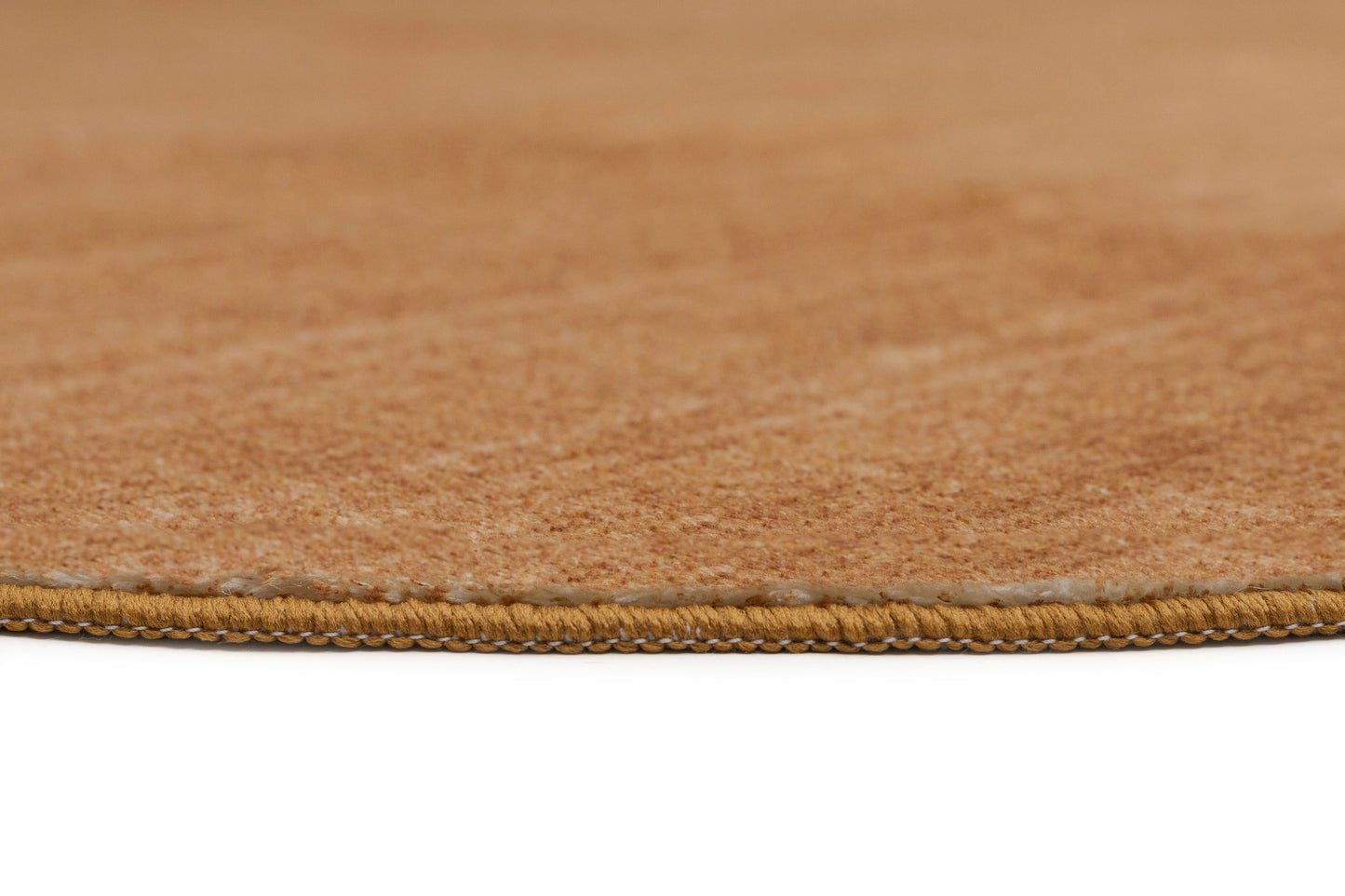 Zoey Caramel Washable Round Rug