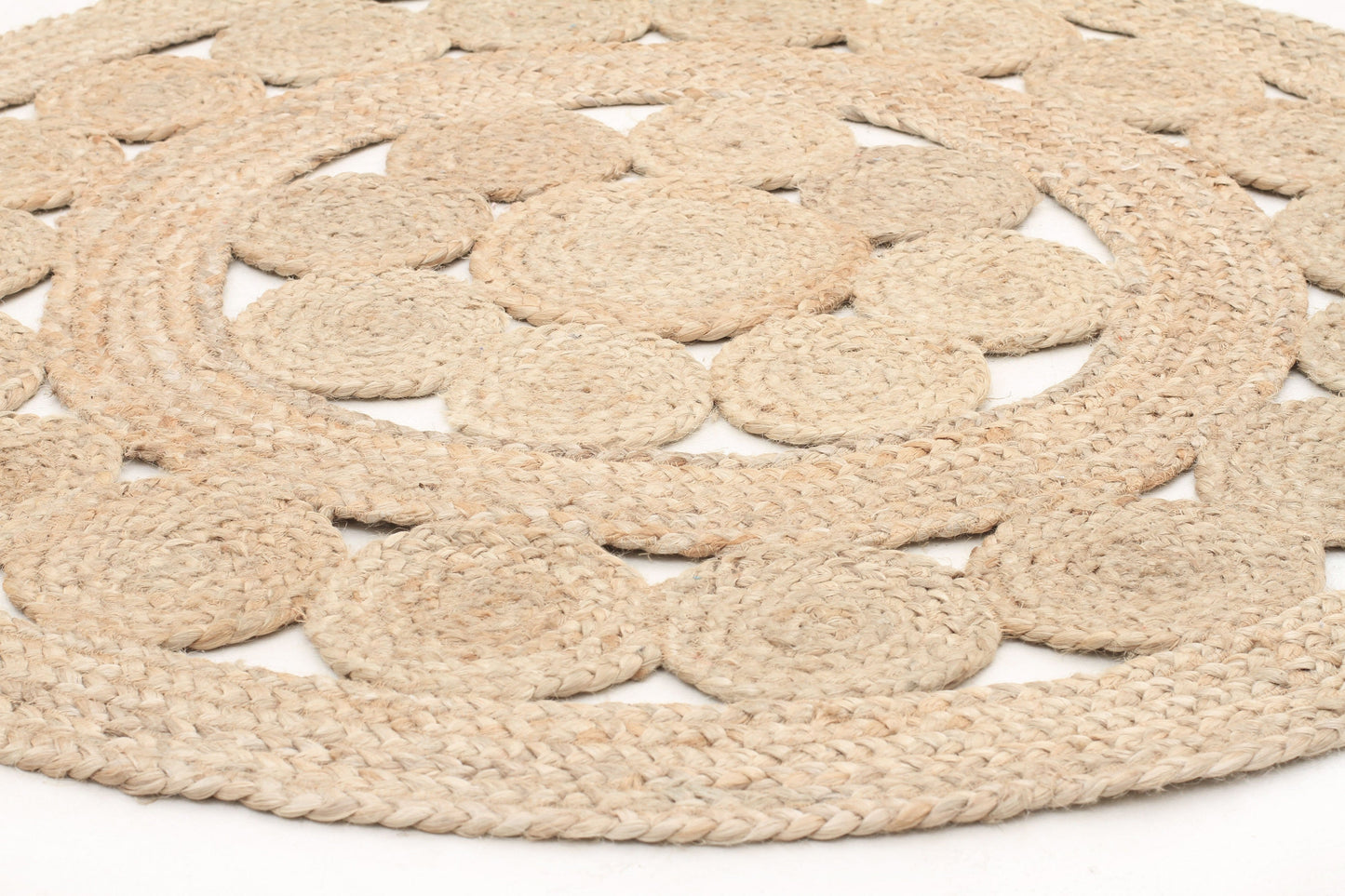 Kochi Hand-Braided Round Jute Rug